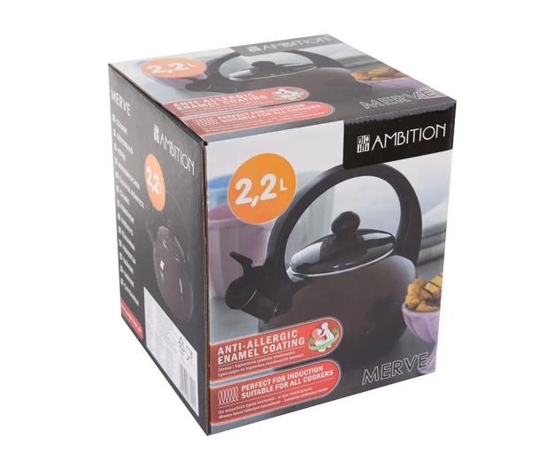AMBITION Czajnik Merve 2,2 l brown (37120) - 1442265 - zdjęcie 4